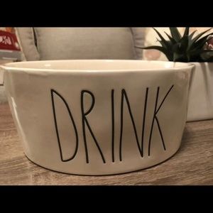 Rae Dunn drink dog bowl, large